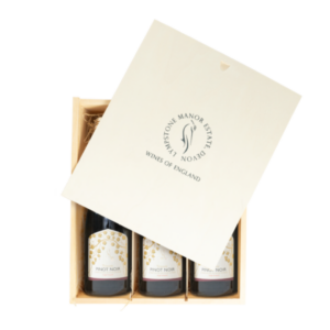 3 bottles of Pinot Noir in gift box