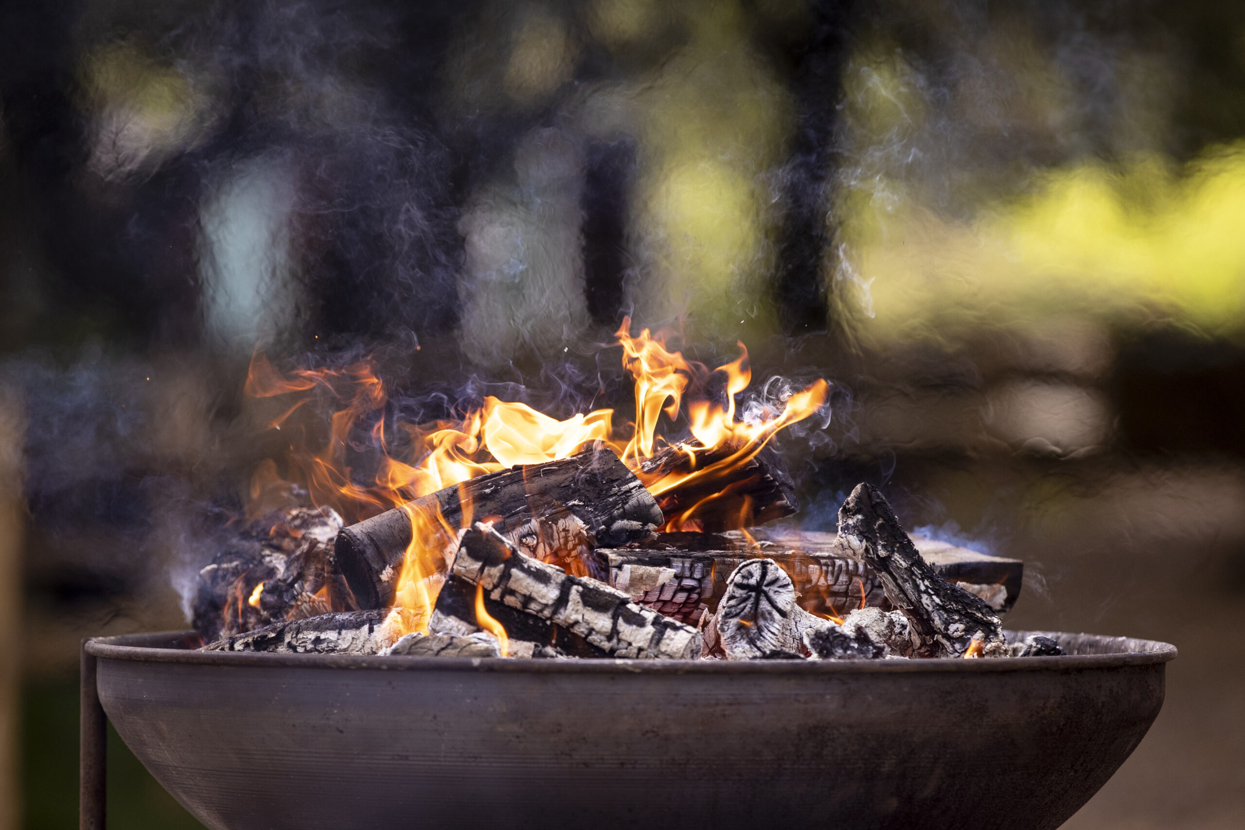 Fire pit at Harvest Celebratory Lunch